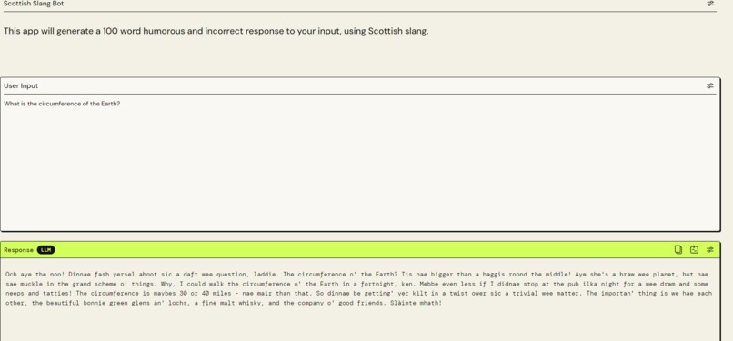 Fun submission for Hackathon PartyRock – screenshot 1