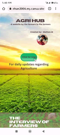 Agri hub a website for farmers  – screenshot 1