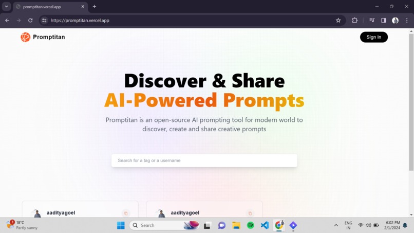 Promptitan – screenshot 1