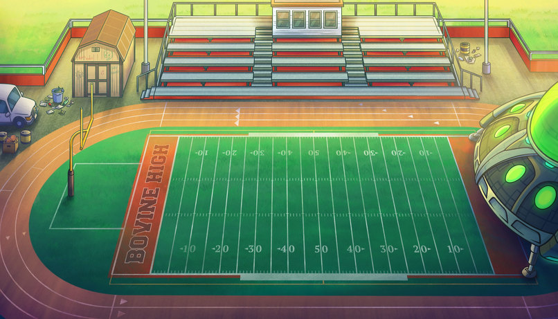 Opening Cutscene Animation - "Aliens Want Our Mascot?!" – screenshot 9