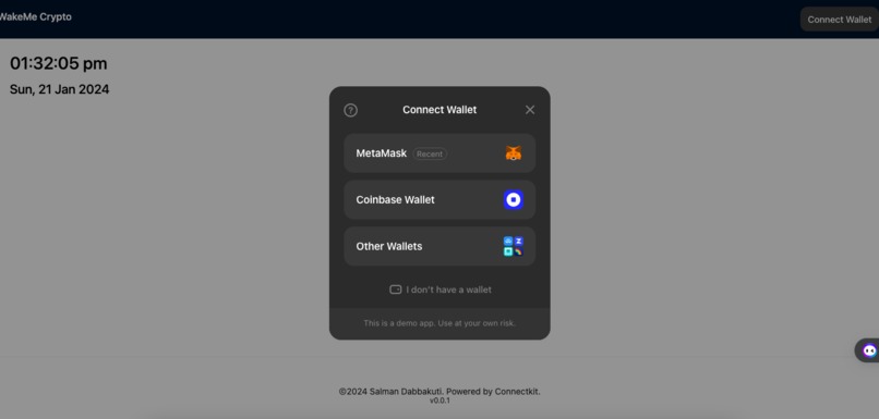 Wakeme Crypto  – screenshot 1