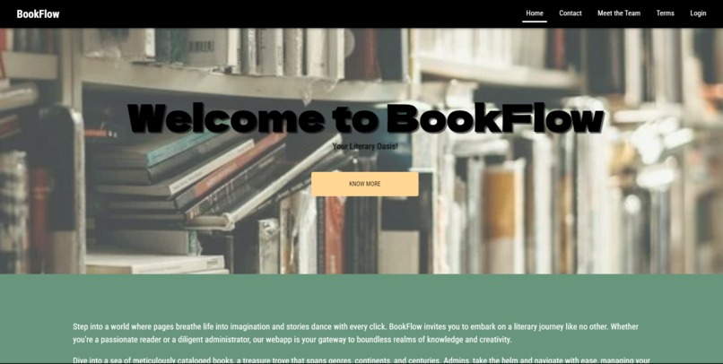 Bookflow-app – screenshot 1
