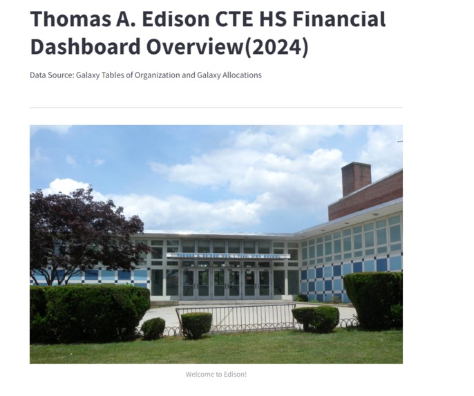 Edison 2024 Budget Overview Dashboard – screenshot 1