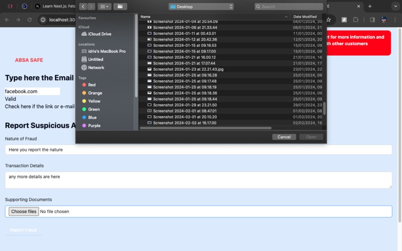 Absa safe – screenshot 1