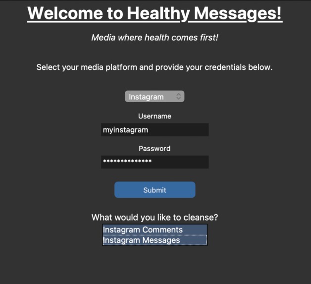 Healthy Messages – screenshot 1