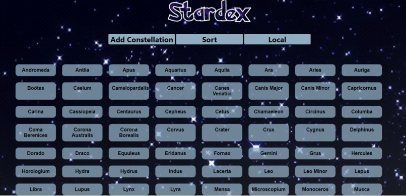 Stardex – screenshot 1