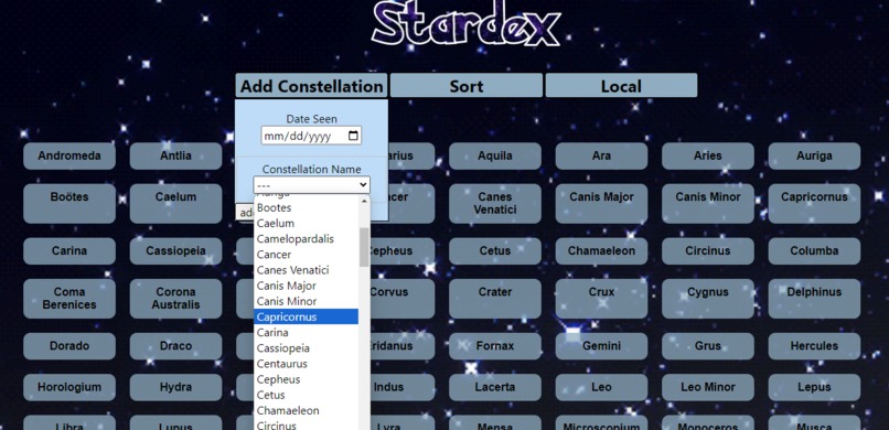 Stardex – screenshot 2