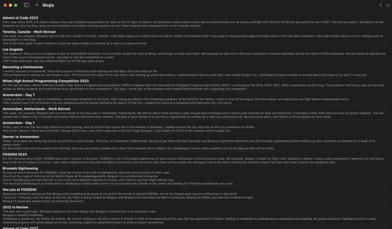 Blogly – screenshot 3