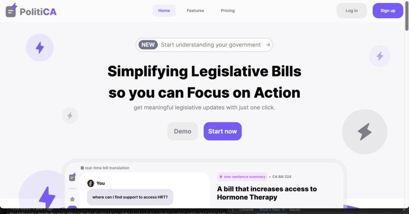 PolitiCA – screenshot 2