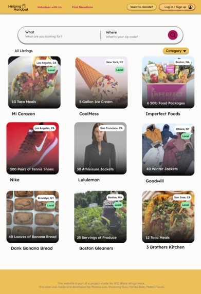 Helping Handouts by HackHeroines – screenshot 2