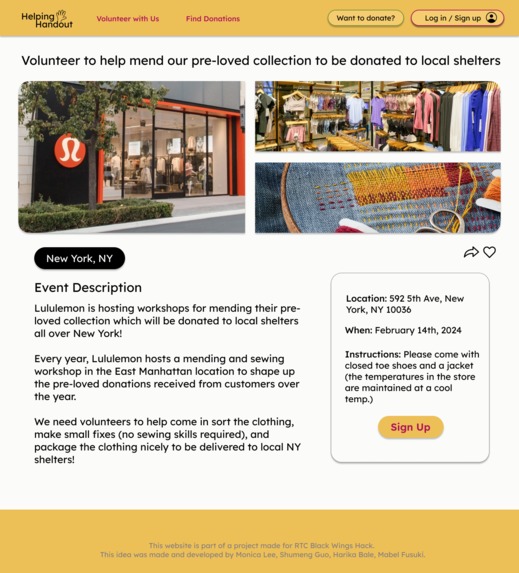 Helping Handouts by HackHeroines – screenshot 6