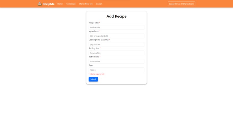 RecipMe – screenshot 1
