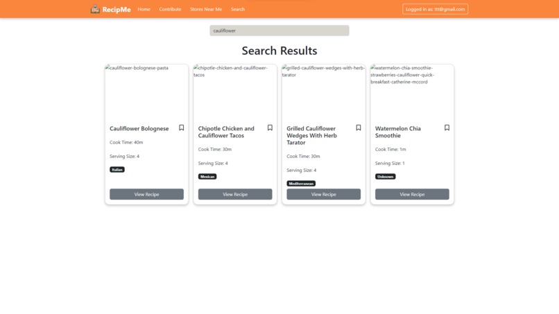 RecipMe – screenshot 2