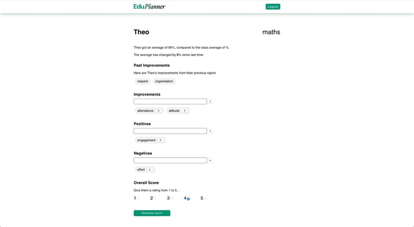 EduPlanner – screenshot 2