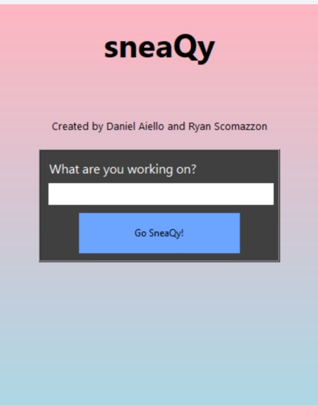 sneaQy – screenshot 2