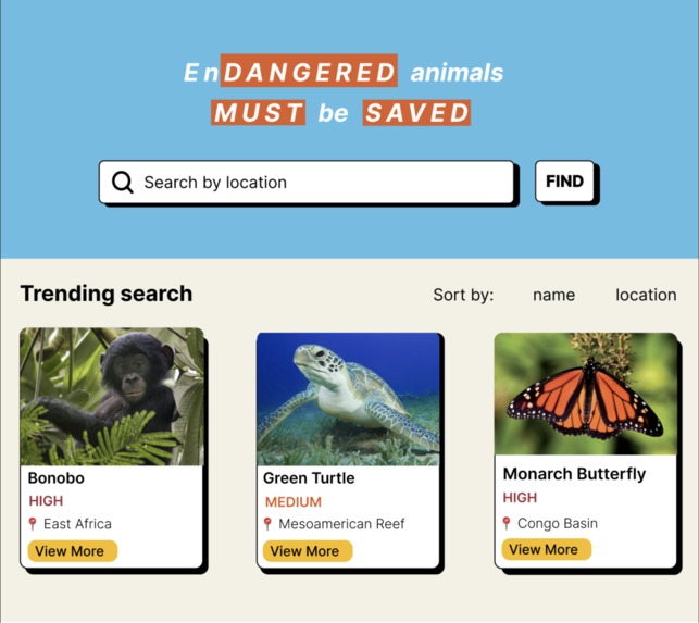 SaveEndangeredAnimals – screenshot 1