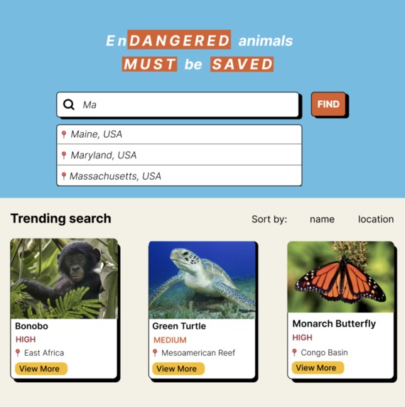 SaveEndangeredAnimals – screenshot 2