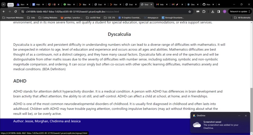 Enabling Unique Minds – screenshot 5