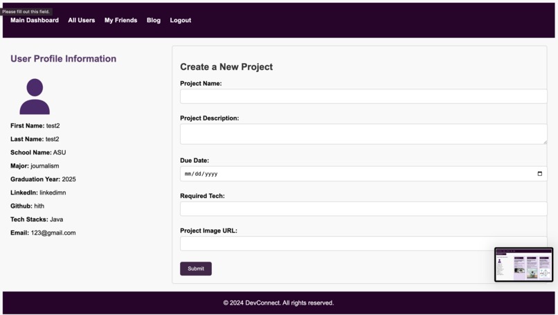 devConnect – screenshot 3