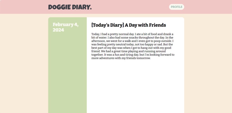 Doggie Diary – screenshot 2