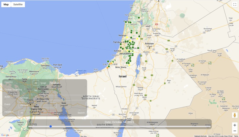 Mapping Humanity - Israel Palestine War – screenshot 1