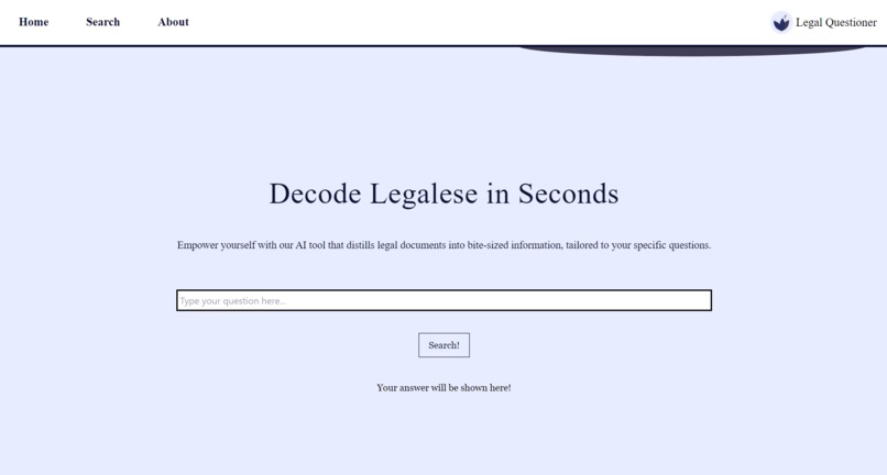Legal Questioner – screenshot 2