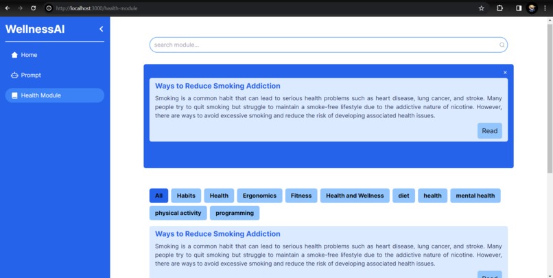 WellnessAI – screenshot 2