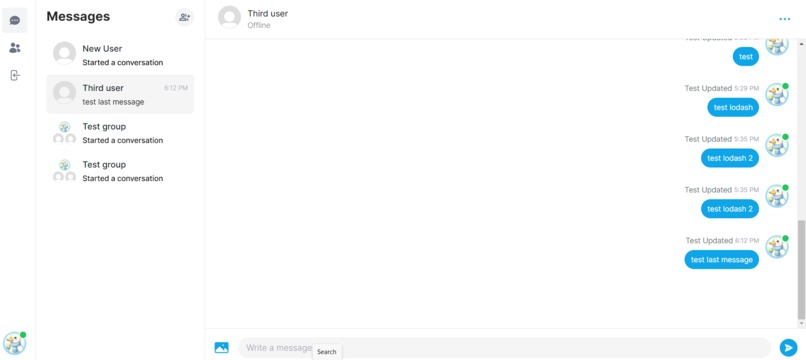 MERN Chat app – screenshot 2