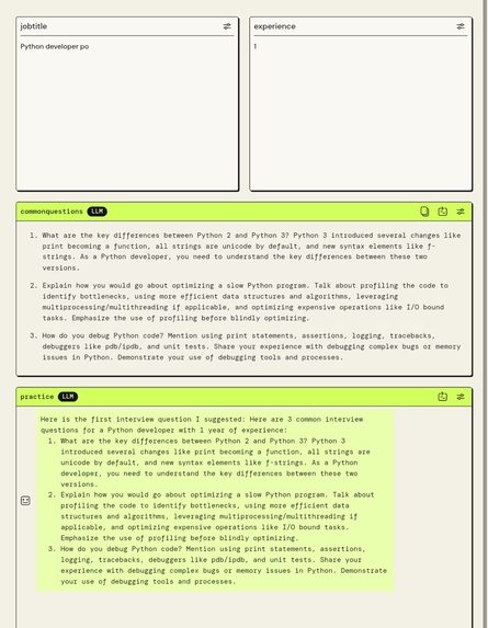 Interview assistant  – screenshot 1