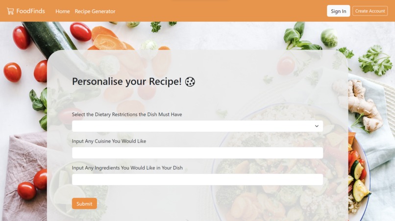 Team38_4D_FoodFinds – screenshot 5