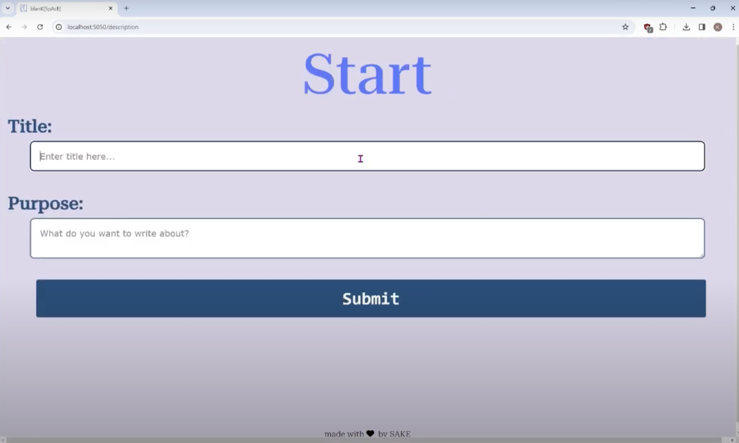 blank[space] | Devpost