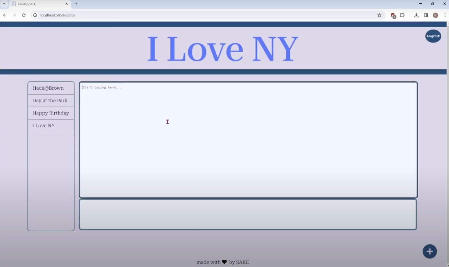 blank[space] | Devpost