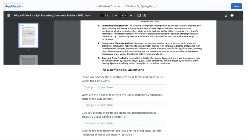 RentRightly – screenshot 2