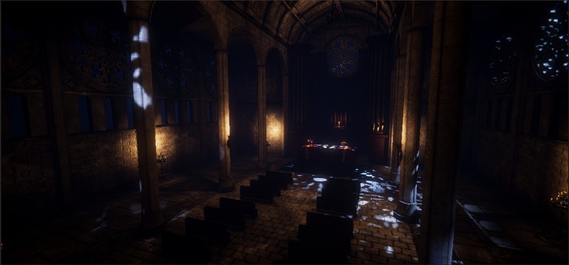 Gothic Cathedral - Unity Engine 3D Game Environment – screenshot 1