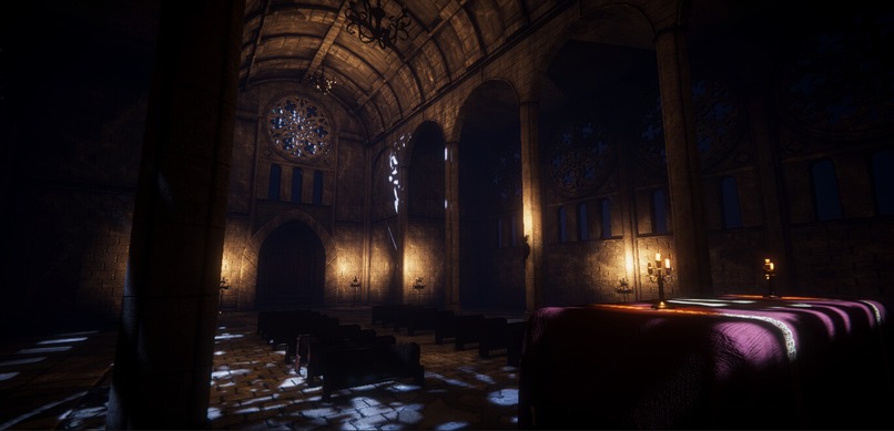 Gothic Cathedral - Unity Engine 3D Game Environment – screenshot 3