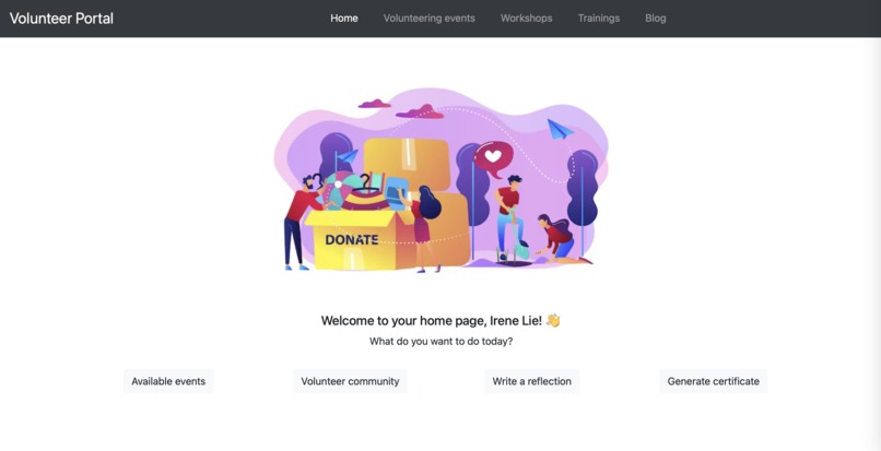 Big at Heart Integrated Web App – screenshot 1