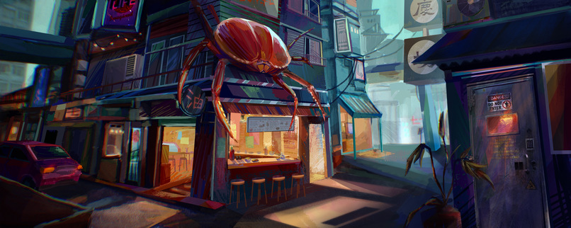 Rock On Raccoon Background Art Concepts – screenshot 2