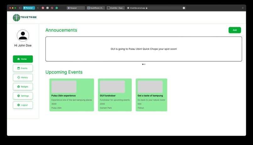 Hack4Roots – screenshot 1