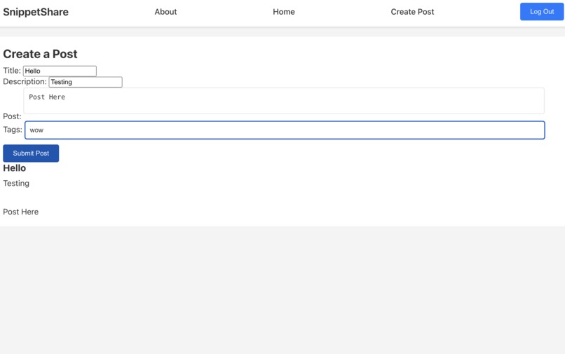 SnippetShare – screenshot 1