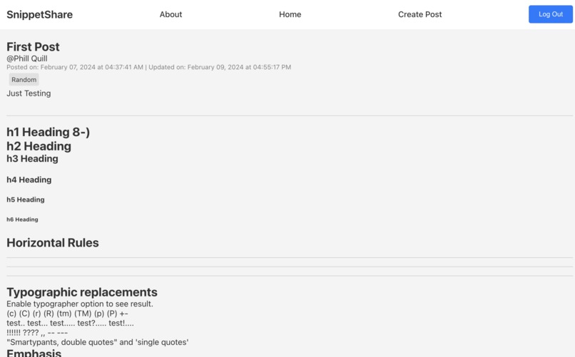 SnippetShare – screenshot 2