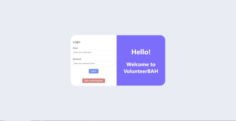 VolunteerBAH – screenshot 1