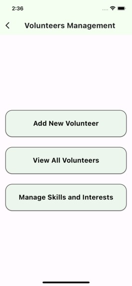 Volunteer Management System – screenshot 3