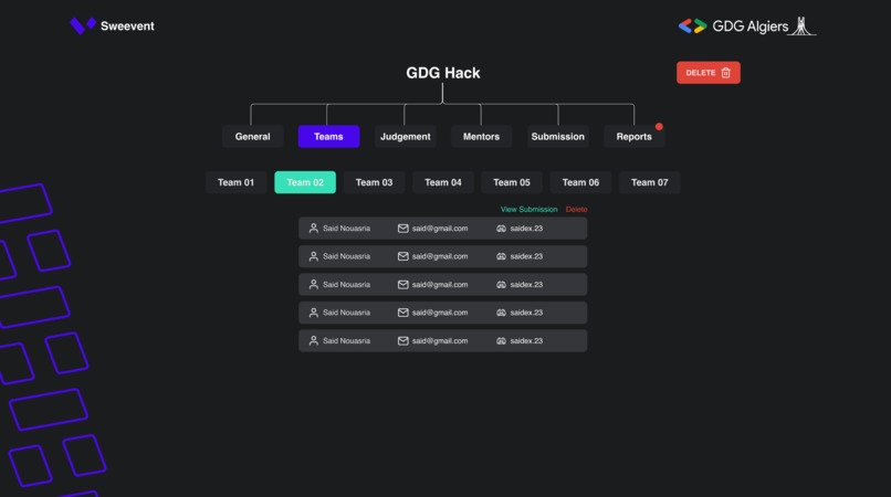 Sweevent – screenshot 6