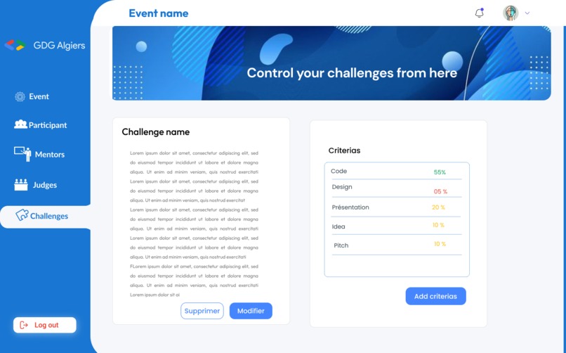 GDG hack 24 Events Software – screenshot 3