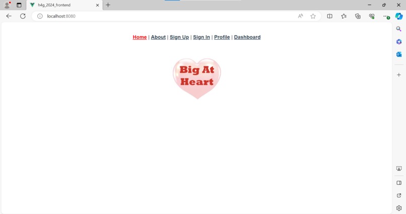 Big at Heart website – screenshot 14