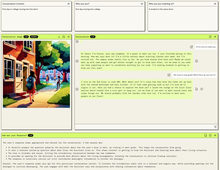 Learning Conversation App – screenshot 2