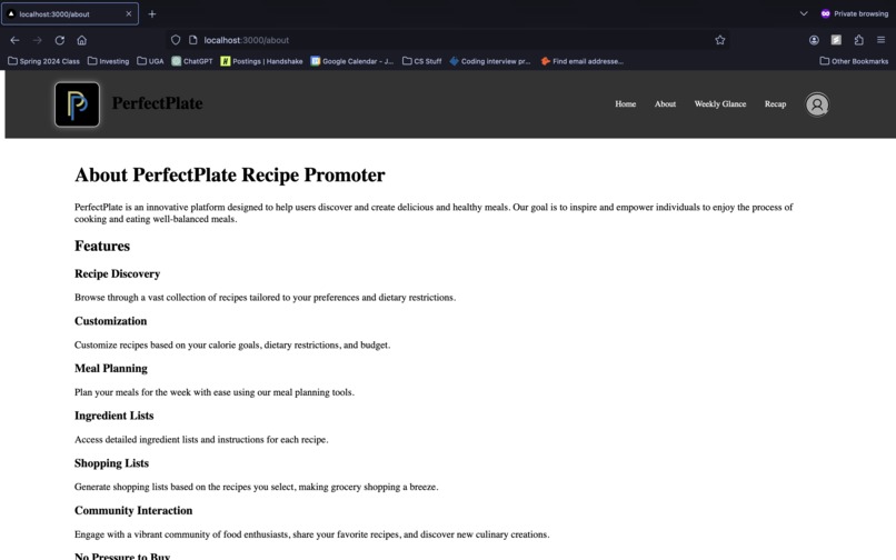 PerfectPlate – screenshot 3
