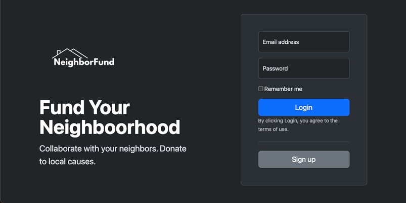NeighborFund – screenshot 1
