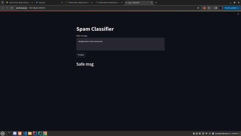Text Spam Detection – screenshot 1