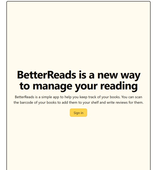 BetterReads – screenshot 1